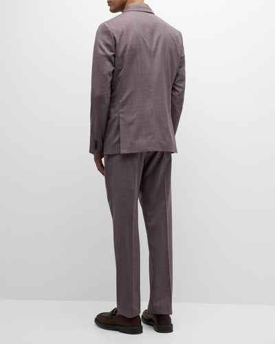 Paul Smith Men's Melange Plaid Suit outlook