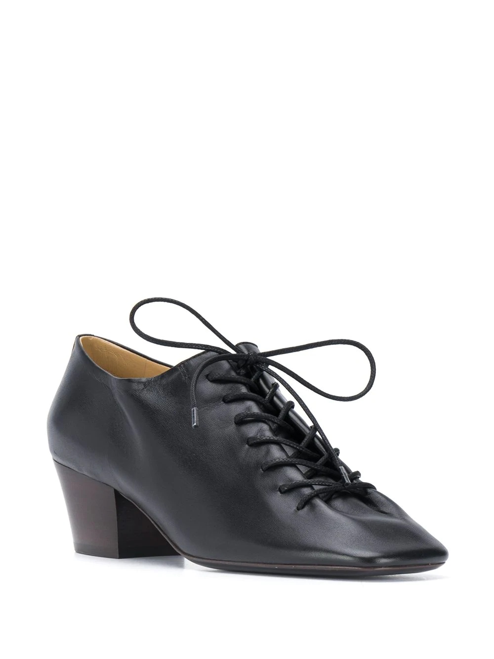 square toe lace-up shoes - 2