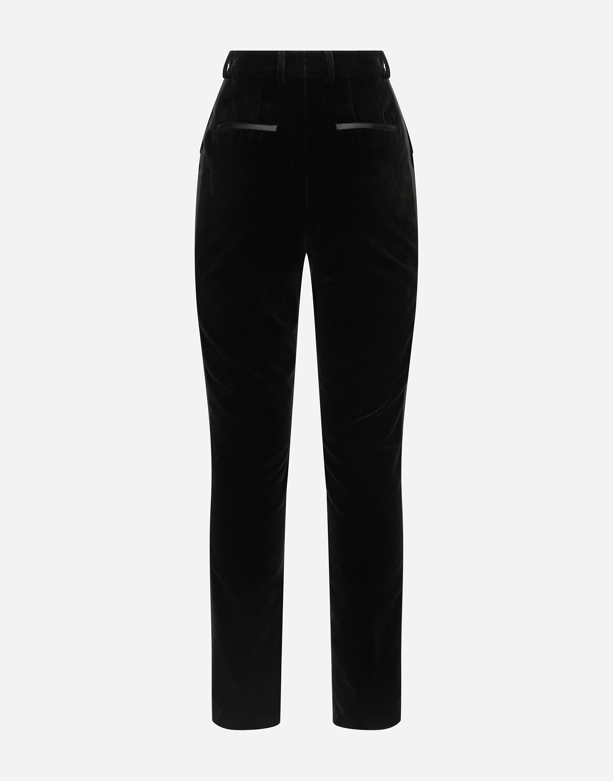 Tailored velvet tuxedo pants - 2