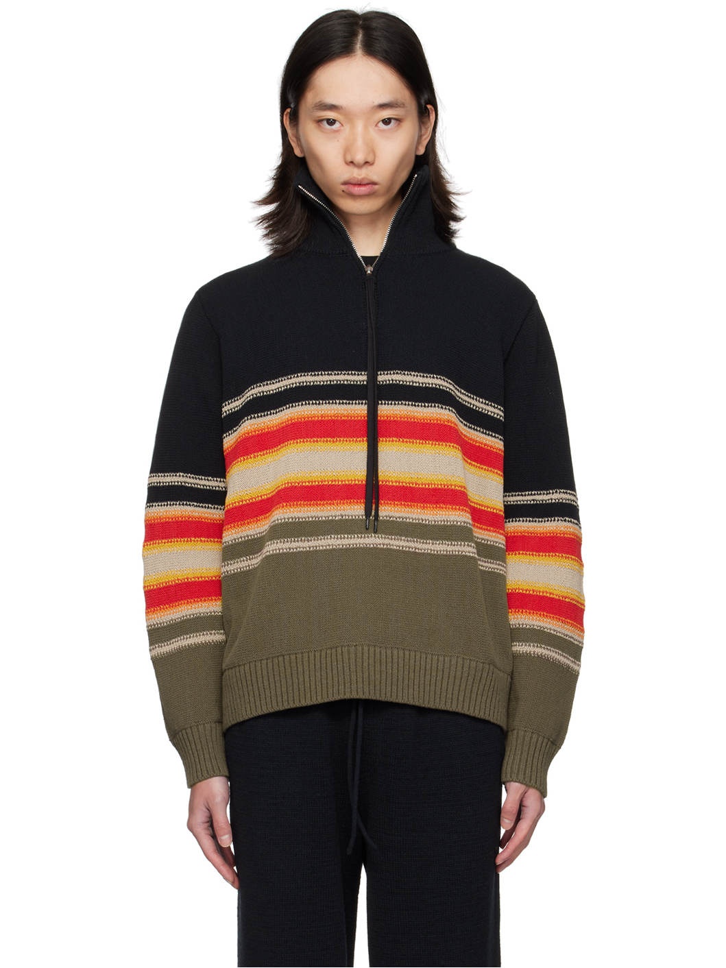 Multicolor Tape Sweater - 1