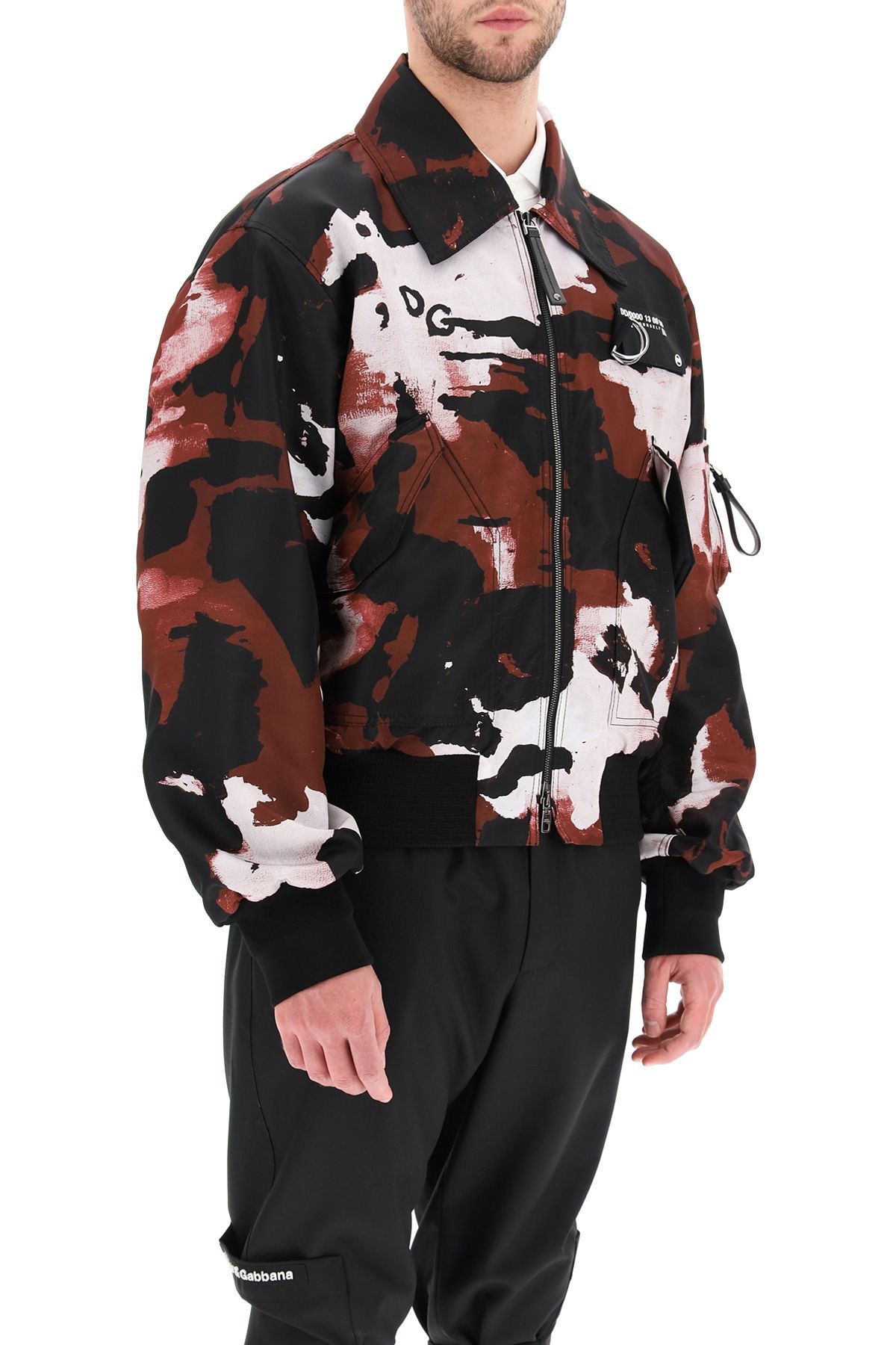 CAMOUFLAGE NYLON BOMBER JACKET - 3