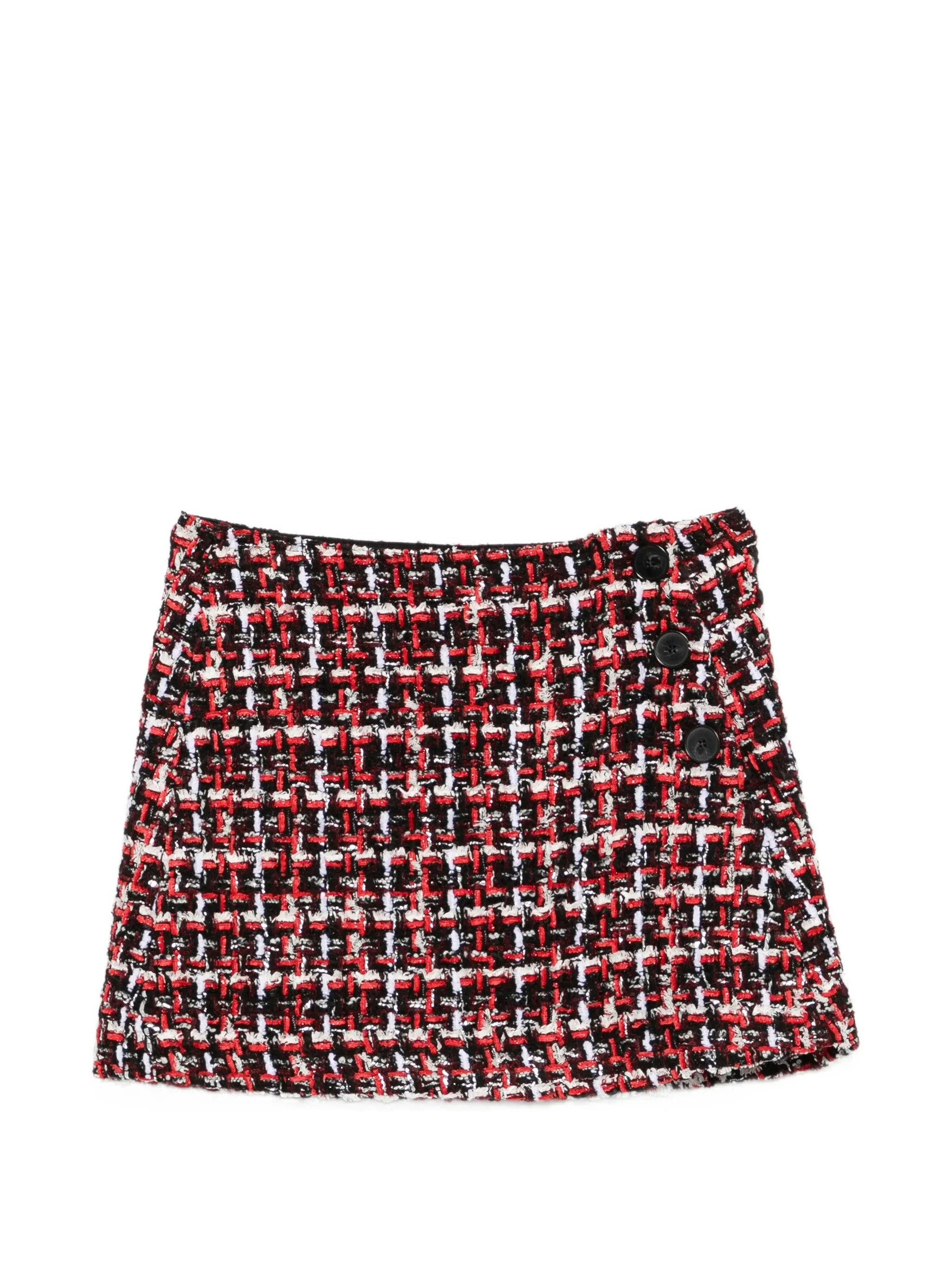 Iro Bouclé Button-front Mini Skirt - 1