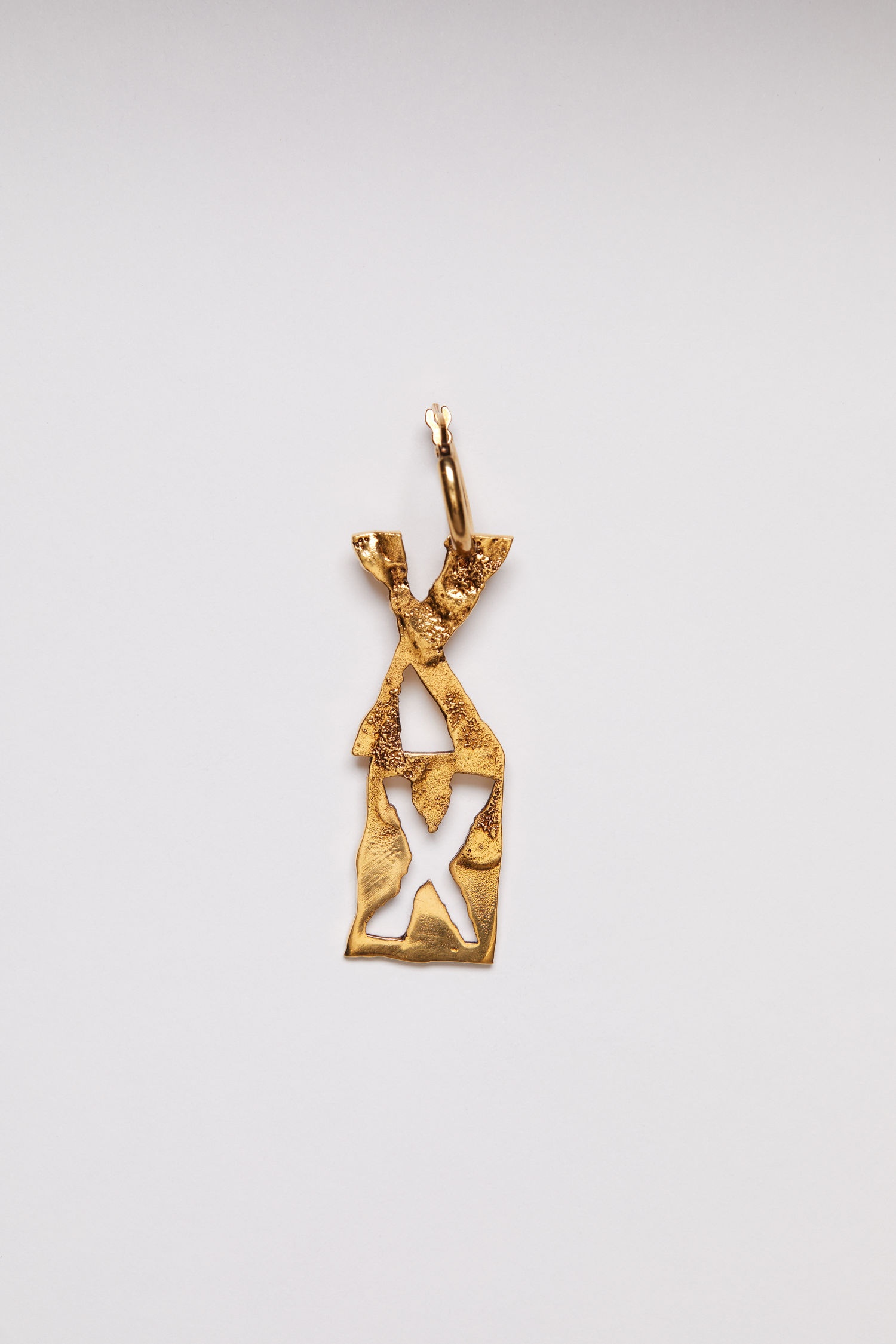 X earring gold - 2