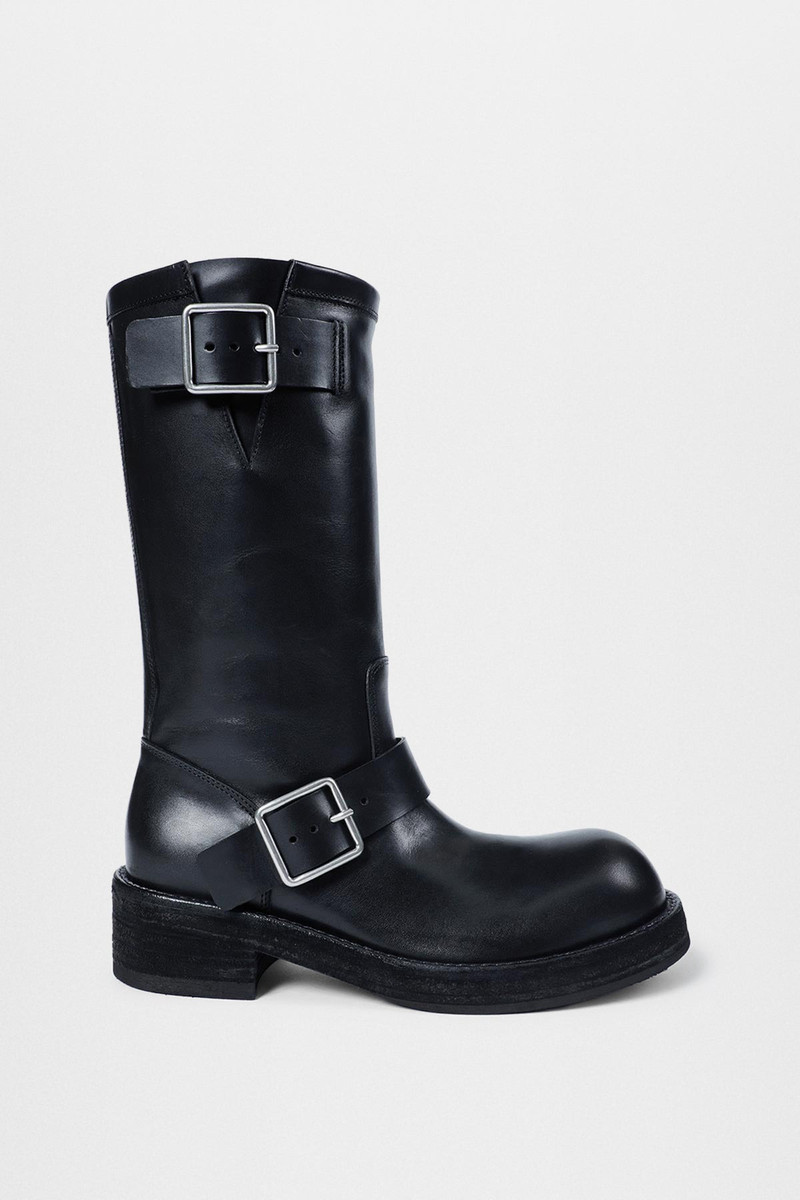 Sarith Engineer Biker Boots with Buckles 10