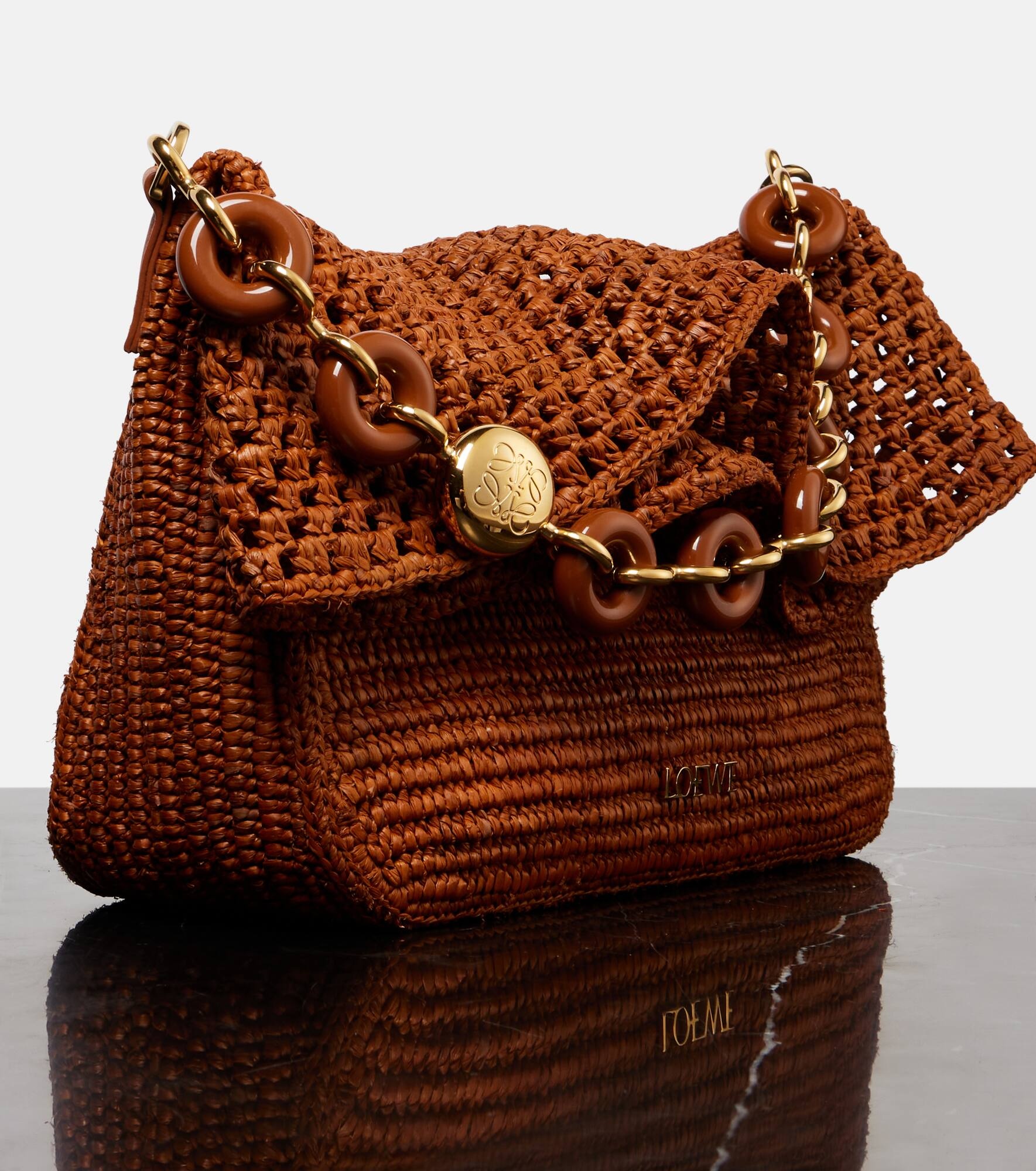 Paula's Ibiza Ola Small raffia shoulder bag - 6