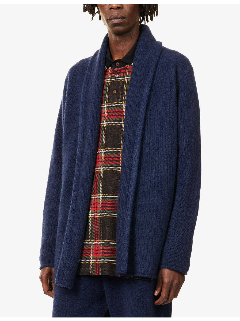 Italy Smoking Relaxed-Fit Cashmere Jacket - 3