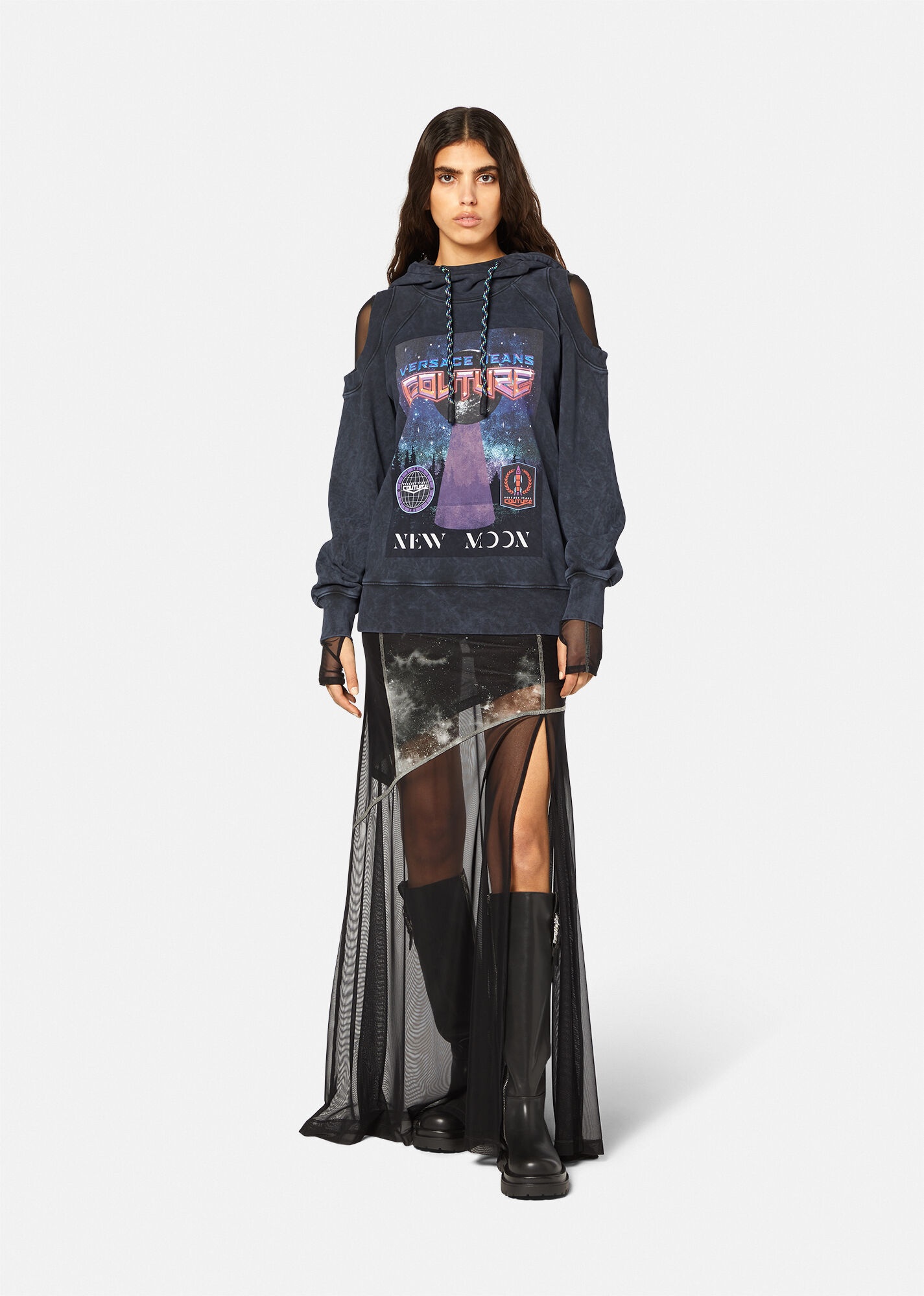 Galaxy Couture Cutout Hoodie - 2