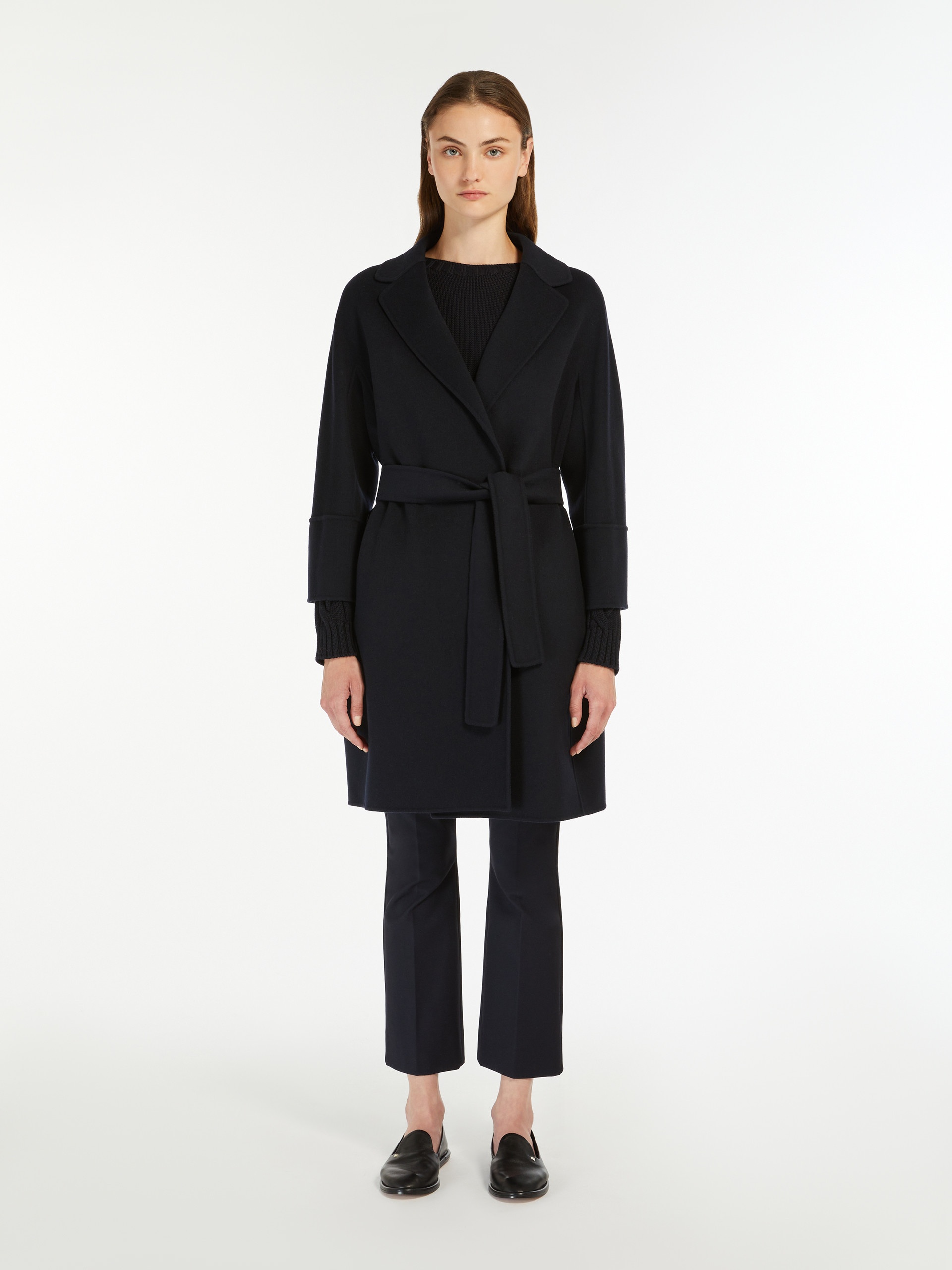 ARONA Short double-faced wool coat - 3