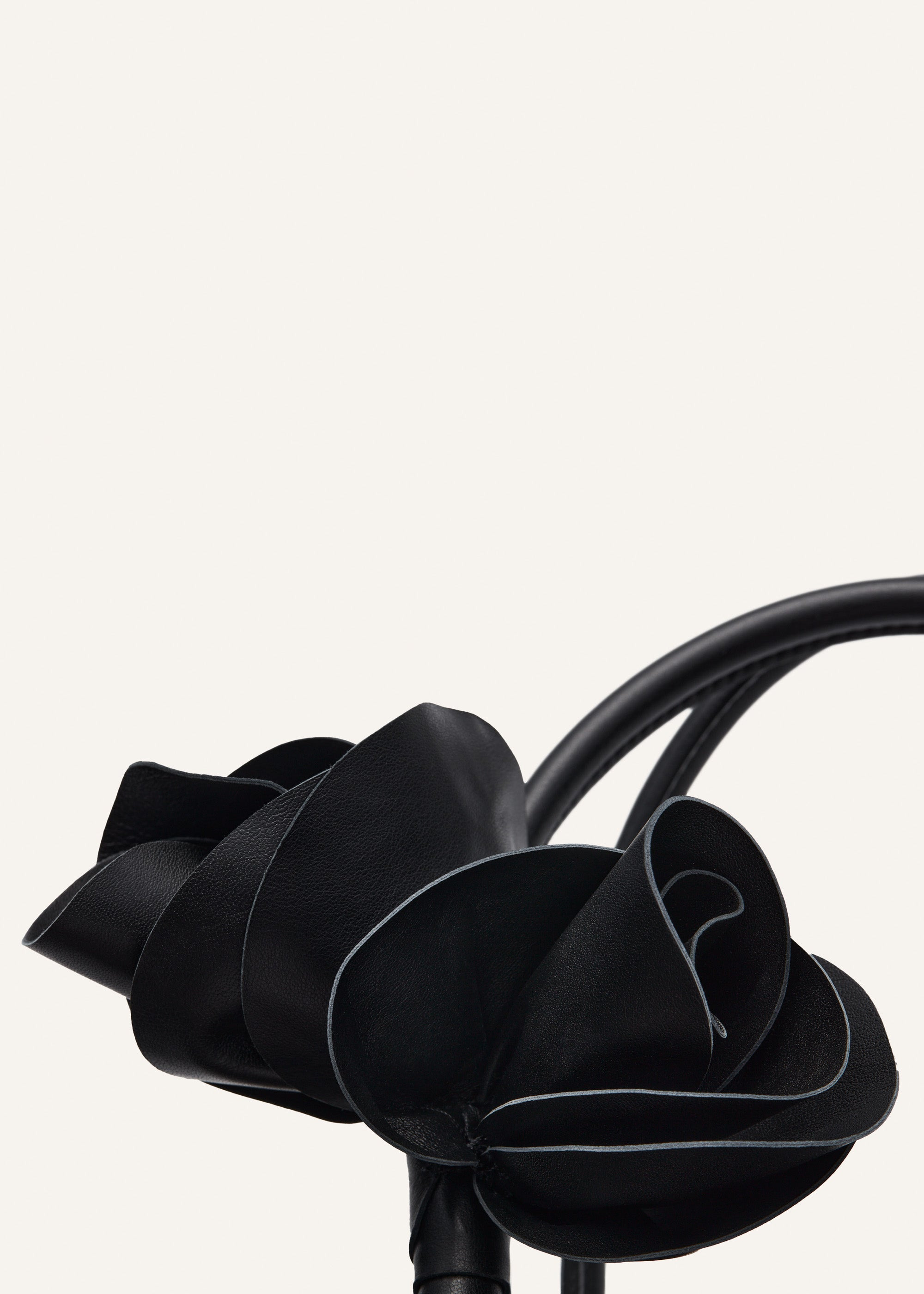 Brigitte bag in black leather and silver - 3