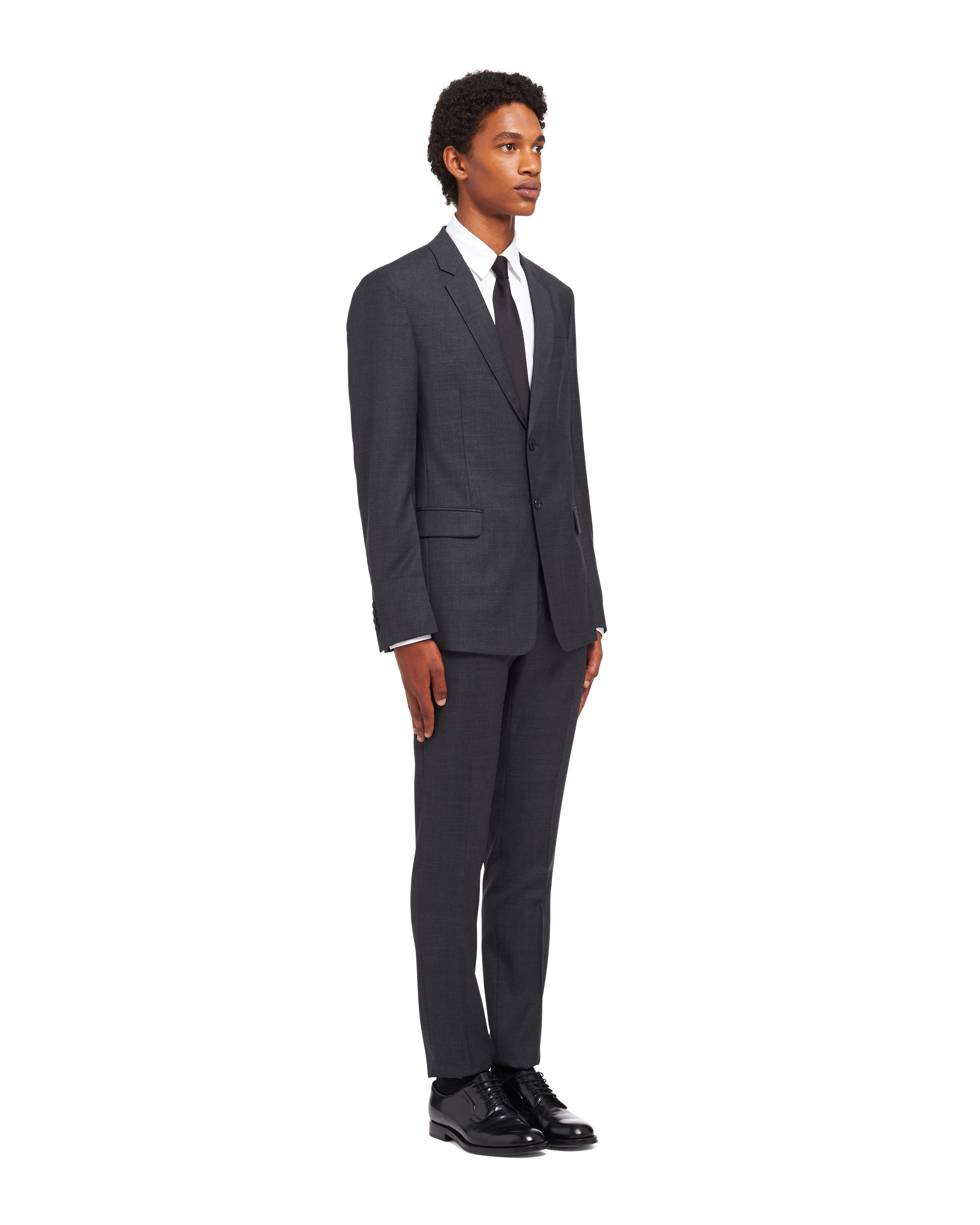 Single-breasted wool suit - 3