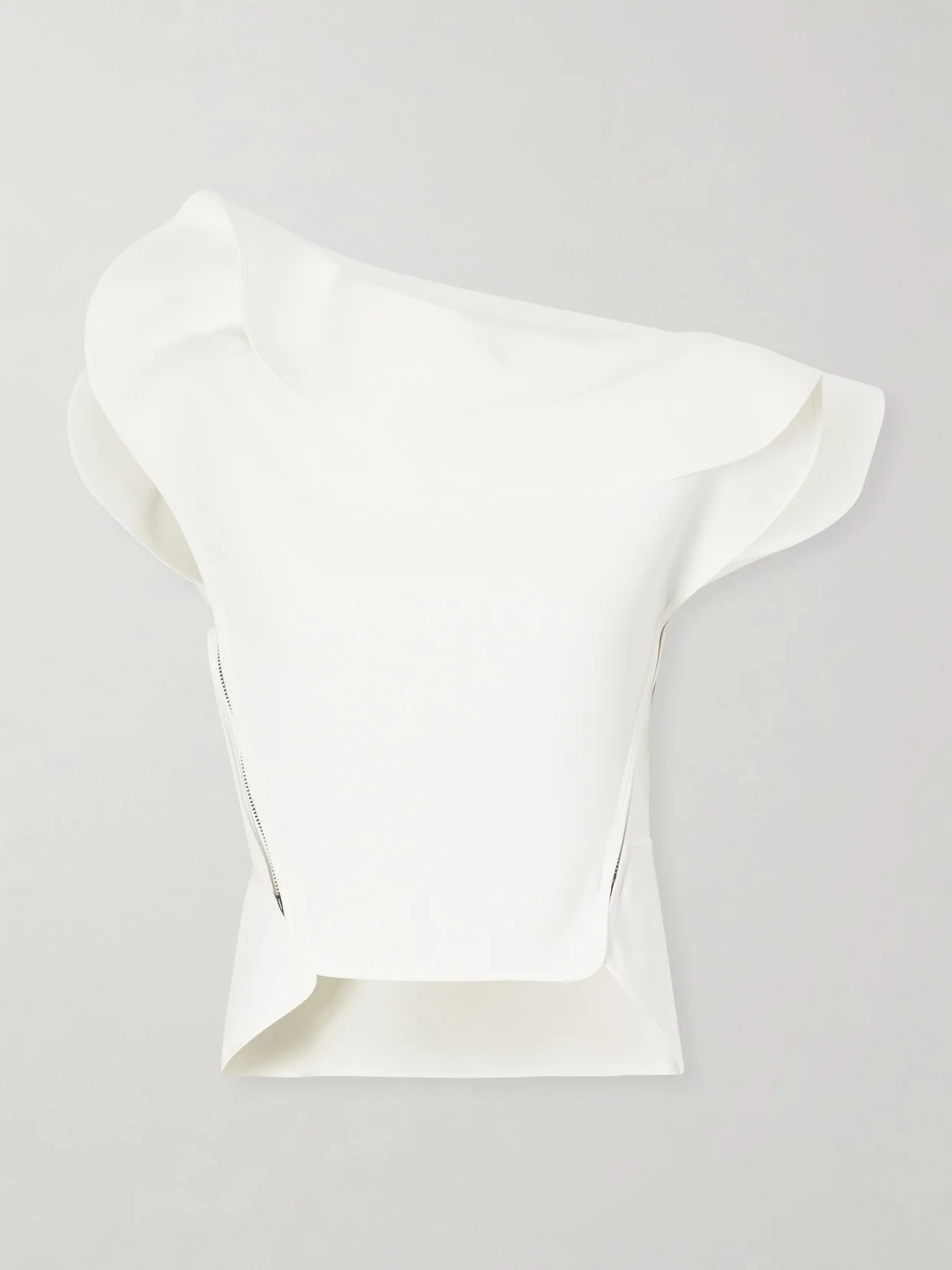 Whirl Asymmetric Layered Crepe Top - 1