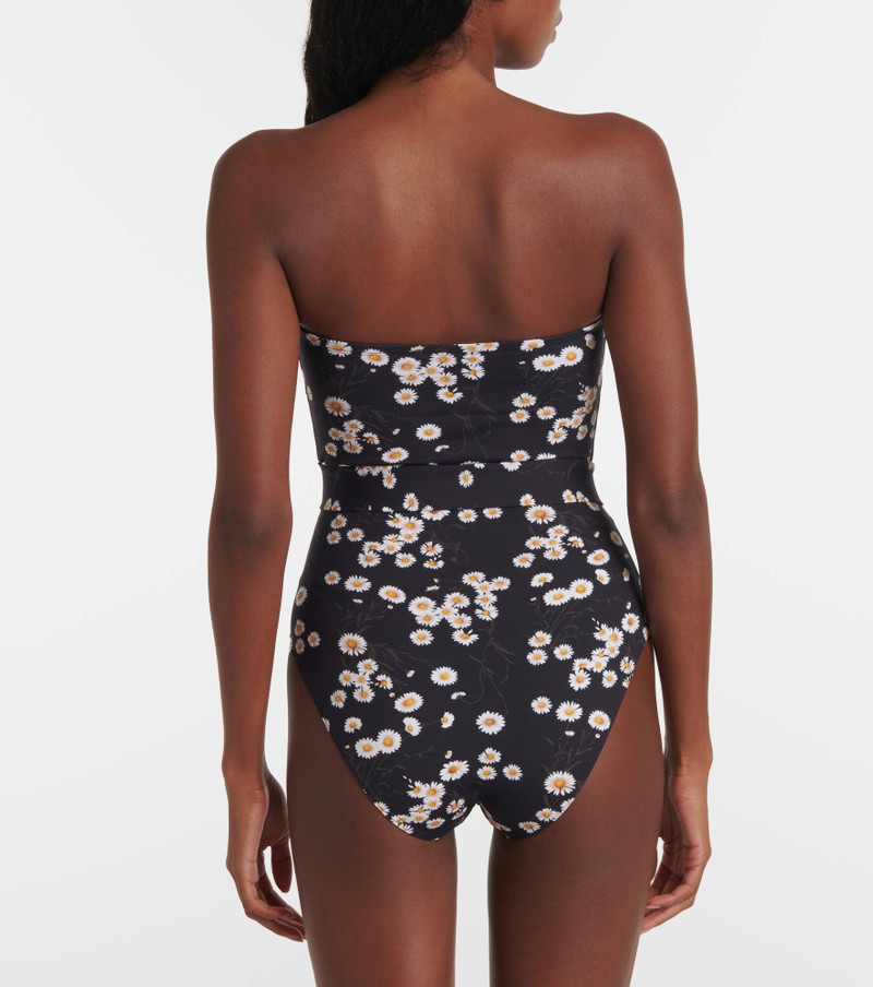 Courtois floral bandeau swimsuit 3