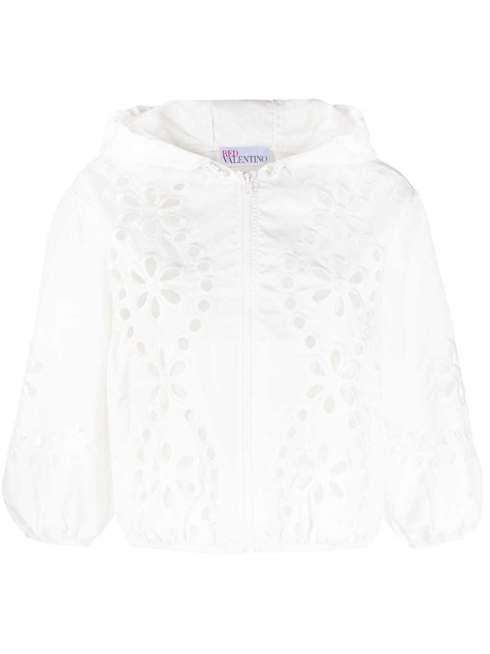 broderie anglaise cropped jacket - 1