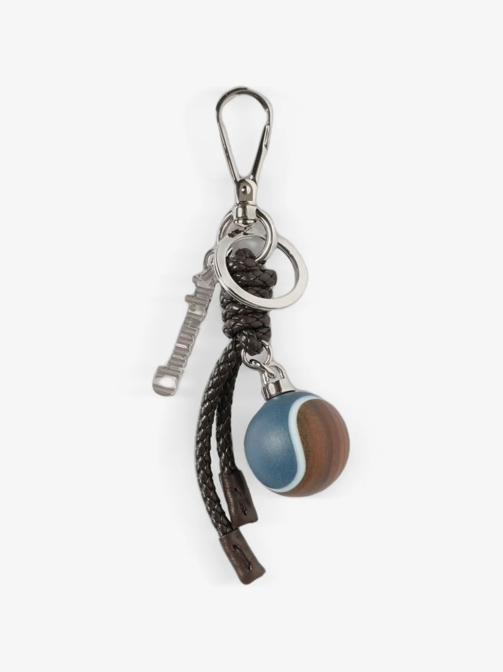 braided charm keyring - 1
