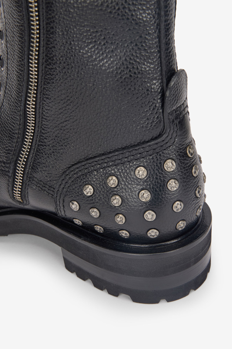 Combat Boots With RC Monogram Detail 5