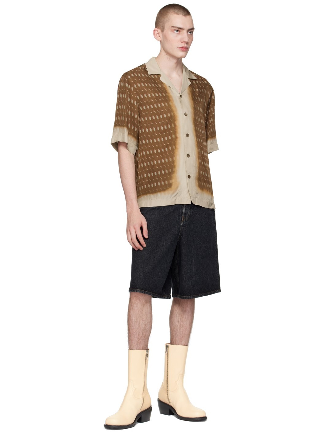 Off-White Paneled Boots - 5