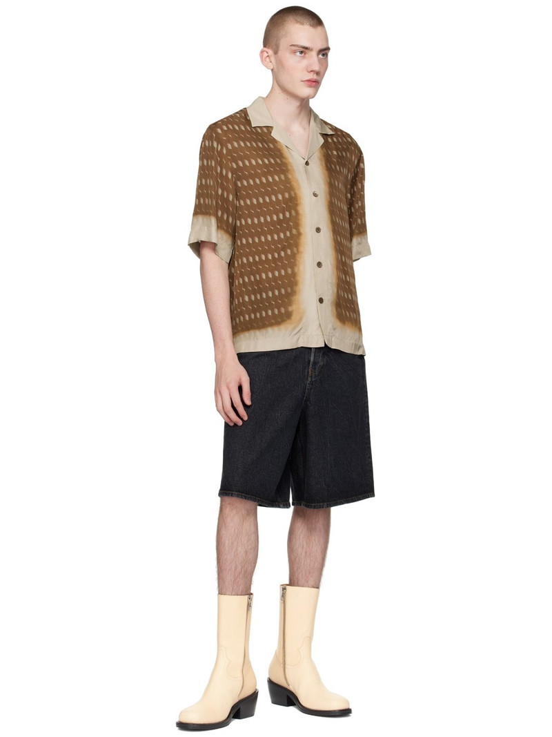 Dries Van Noten Off-White Paneled Boots outlook