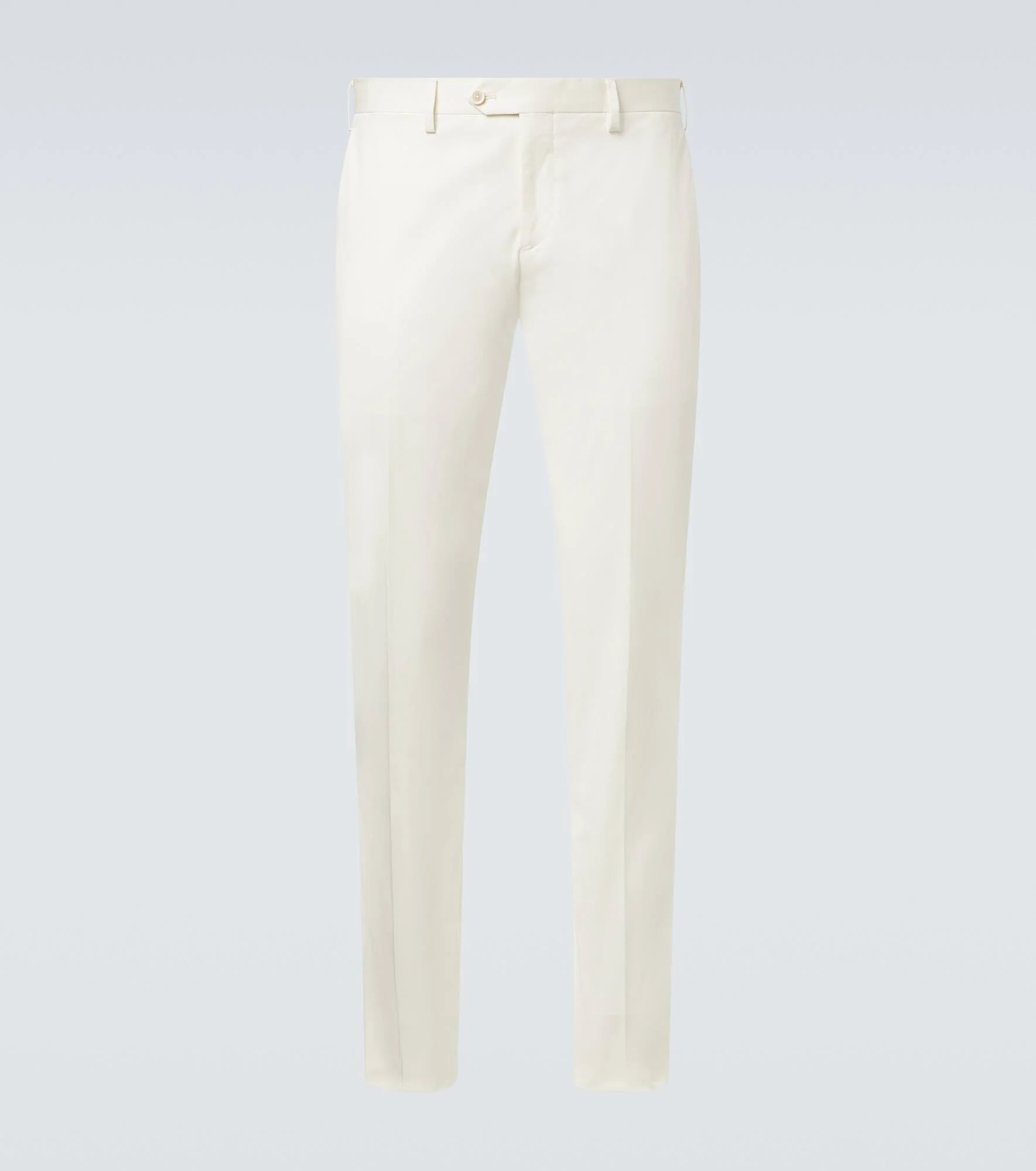 Mid-rise cotton slim pants - 1