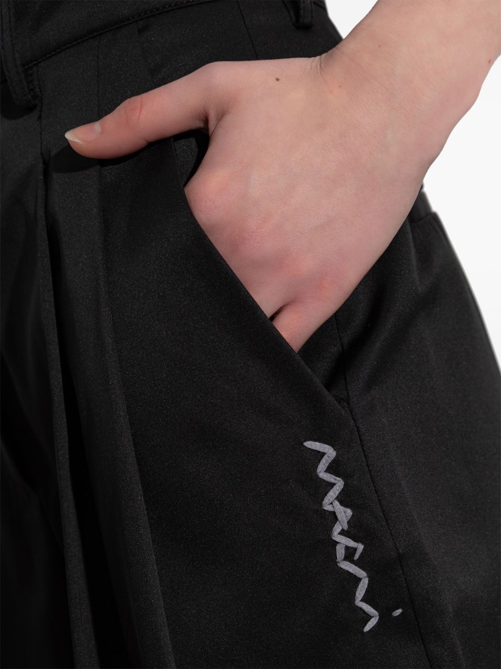 embroidered-logo shorts - 5