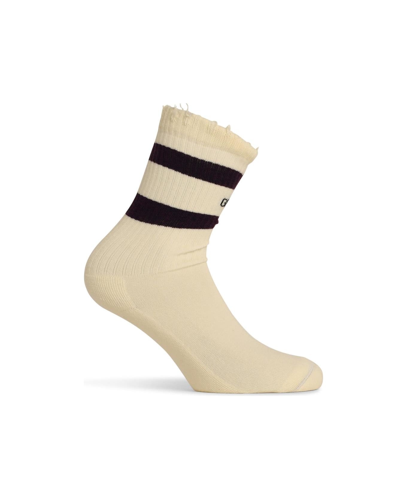 White Cotton Socks - 2