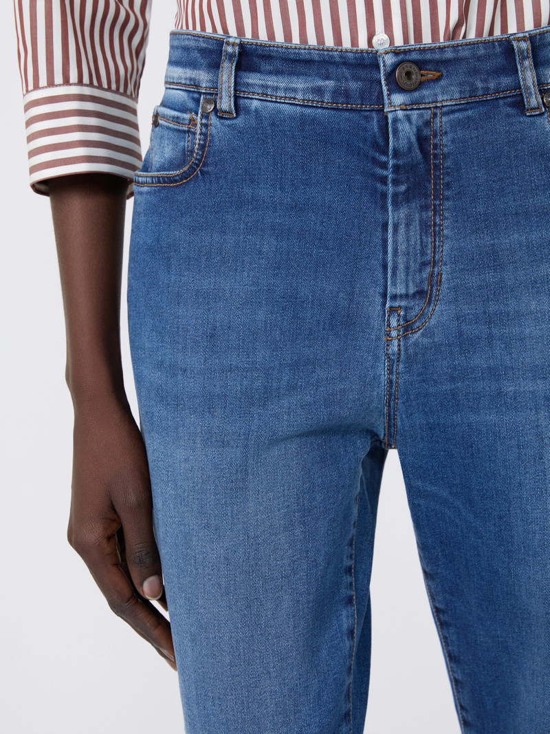 LANA Slim-fit stretch denim cropped jeans - NAVY 5