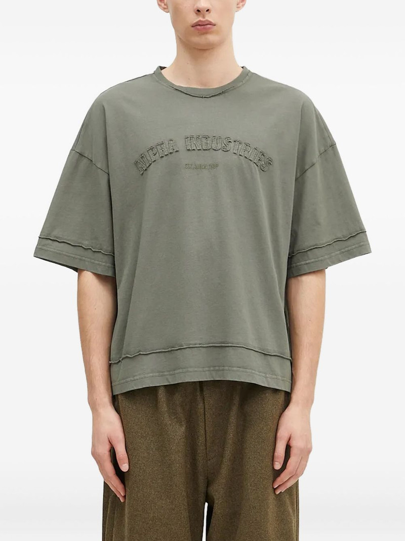 Open Edge embroidered T-shirt 1