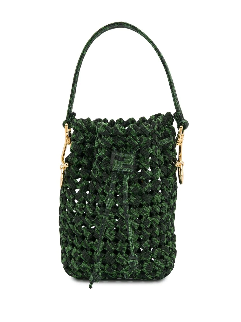 mini Mon Tresor woven bag - 6