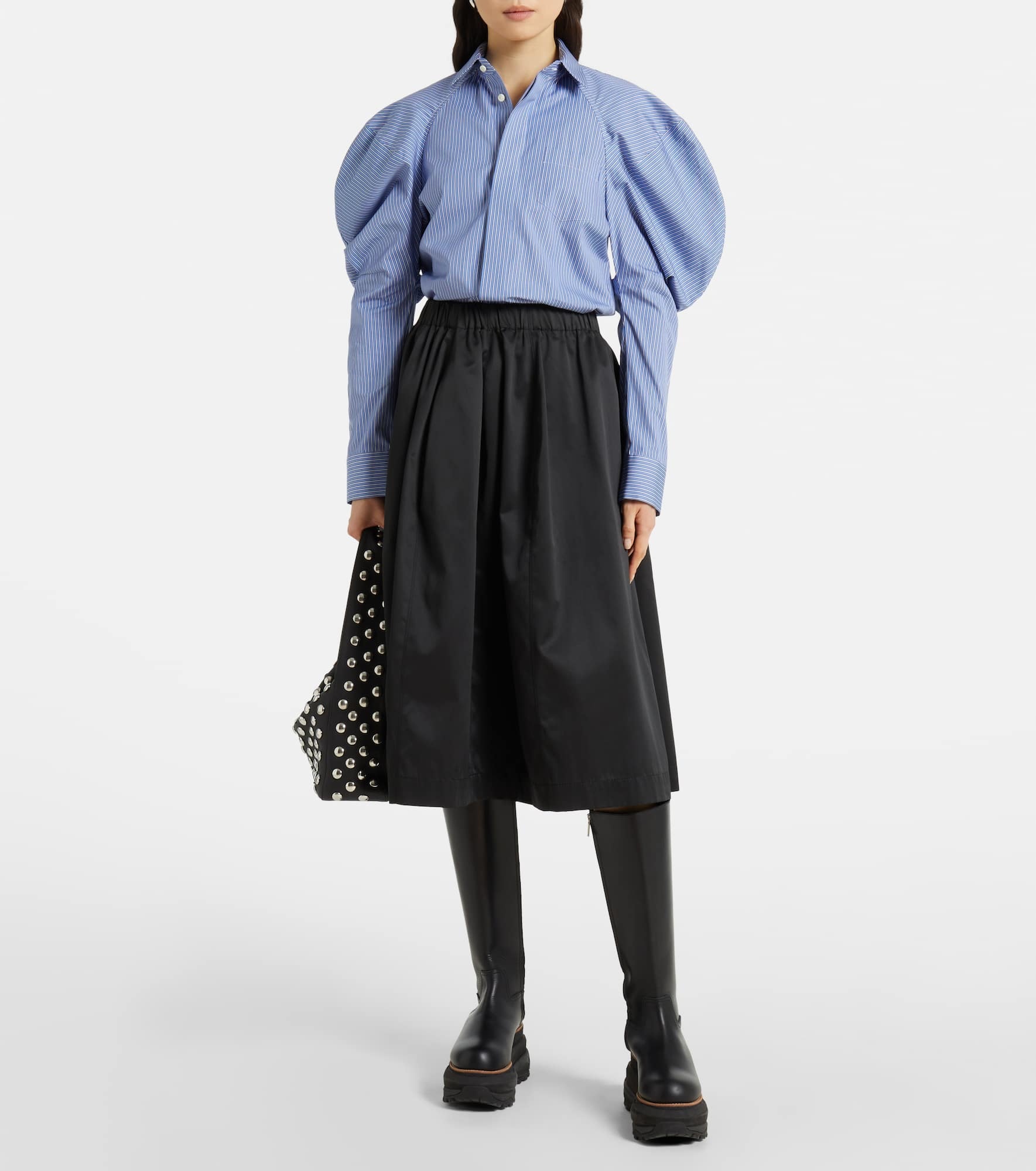 Striped cotton poplin shirt - 2