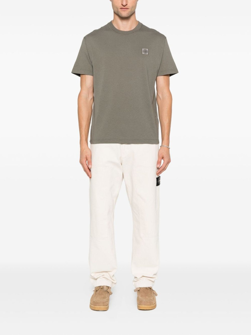 Stone Island Compass-patch cotton T-shirt outlook