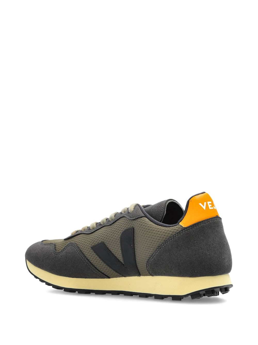 panelled suede trainers - 4