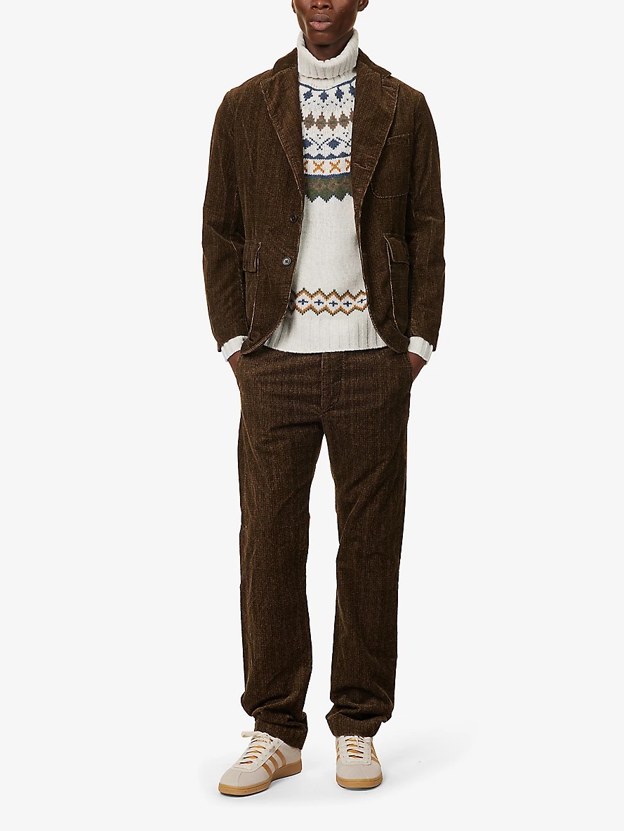 Roose contrast-pattern wool jumper - 2