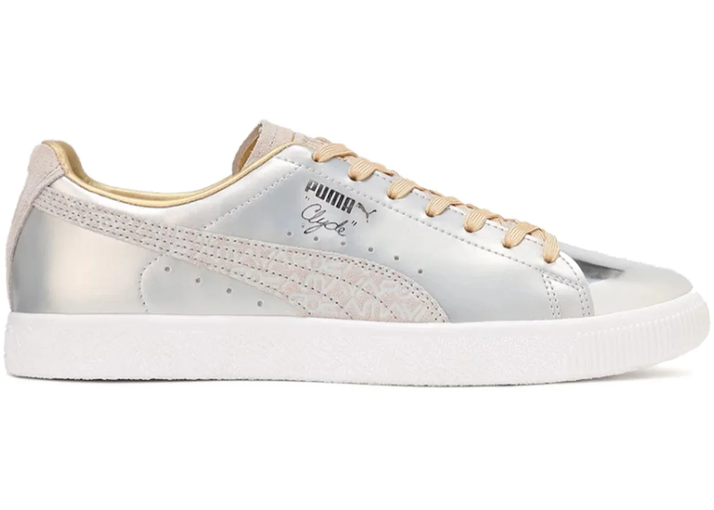 Puma Clyde Sorayama Silver Gold - 1
