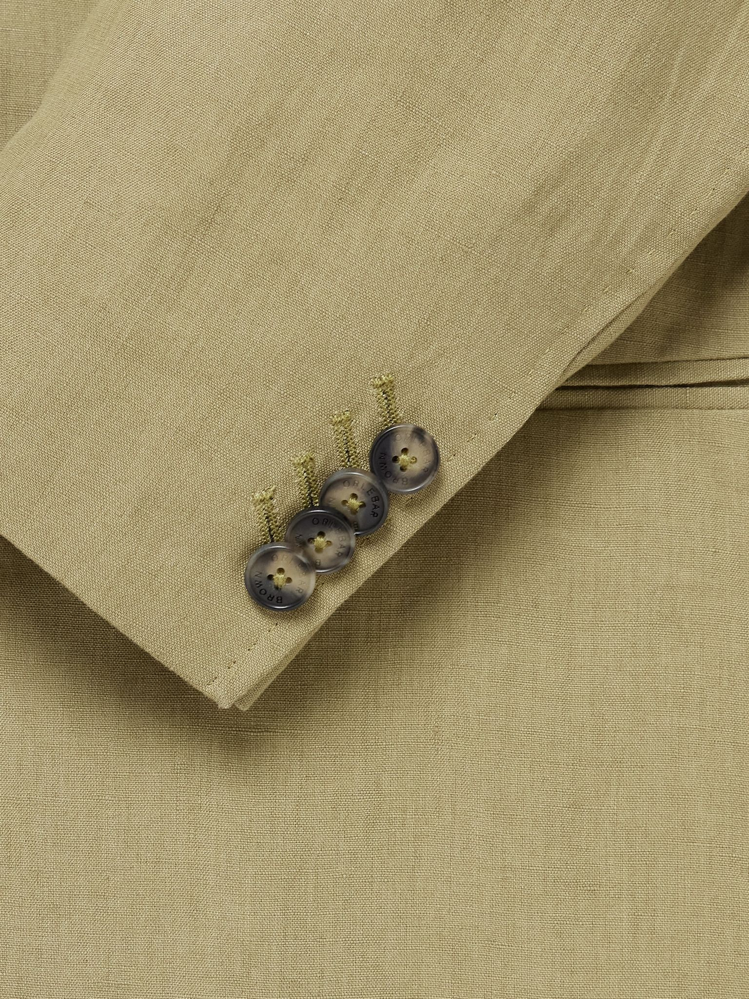 Garret Unstructured Linen Suit Jacket Green - 4