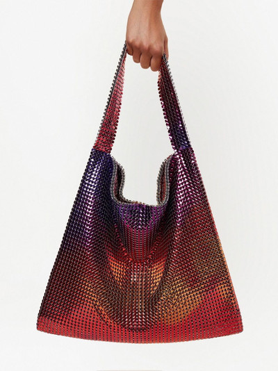 Paco Rabanne Pixel metallic tote bag outlook