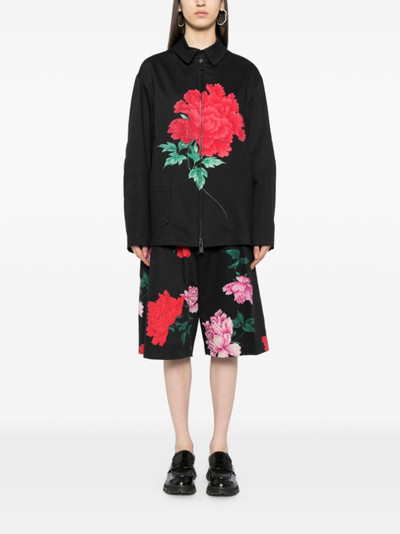 Yohji Yamamoto floral-print shirt jacket outlook