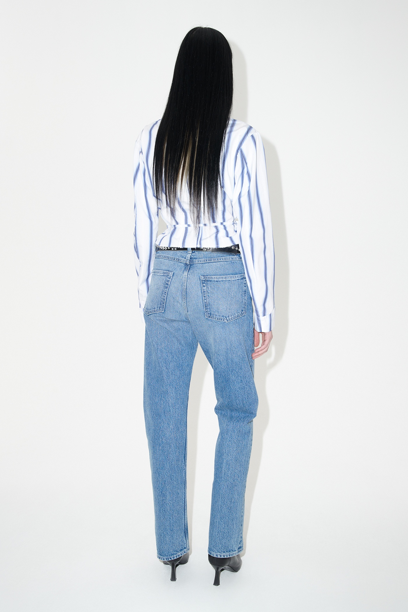 Linear Cut Dream Blue Chain Twill - 6