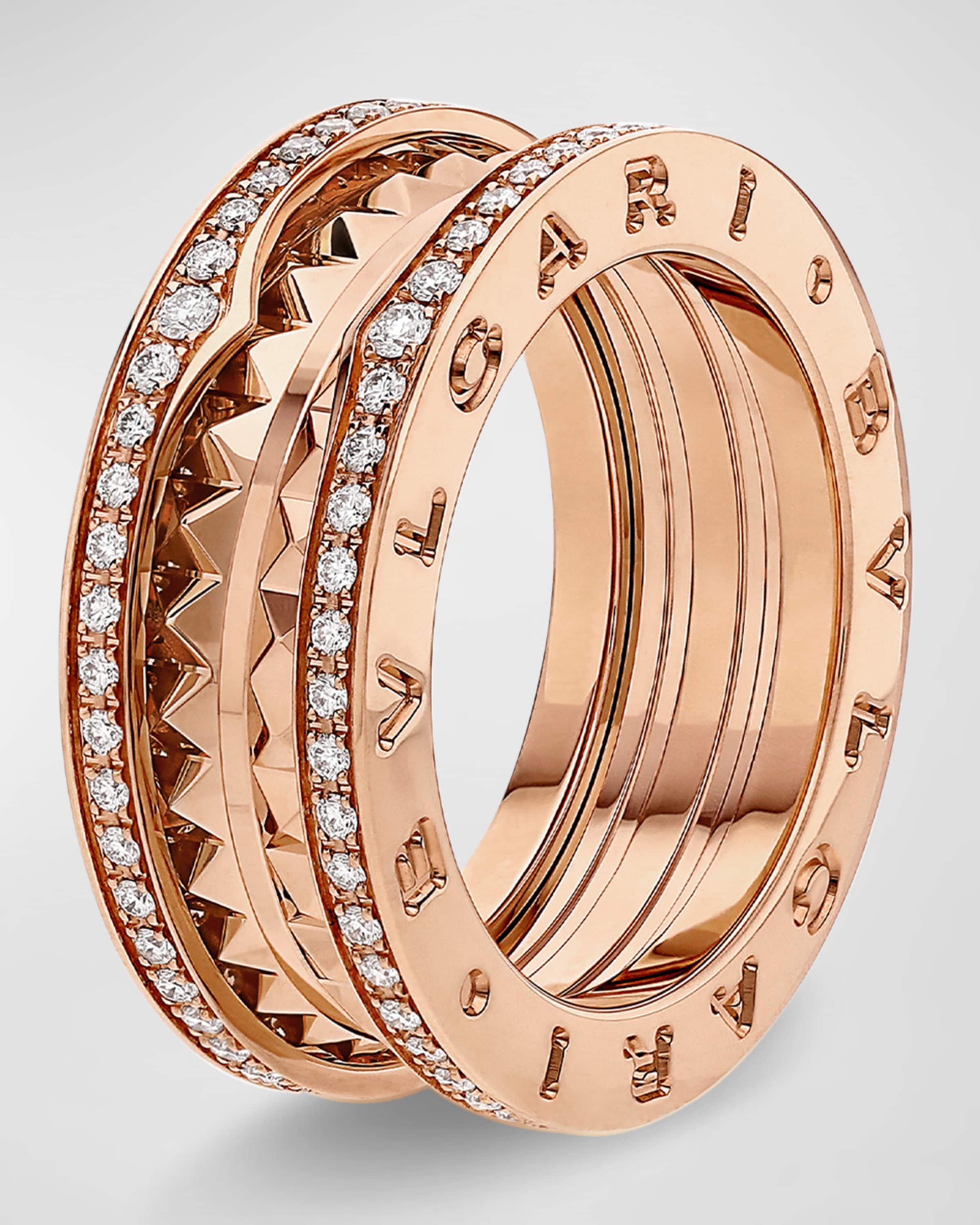 B.Zero1 Rock Studded Diamond Pave Ring, EU 53 / US 6.25 - 1