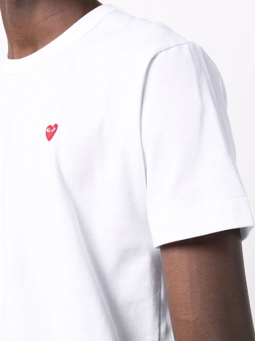 micro heart round-neck T-shirt - 5