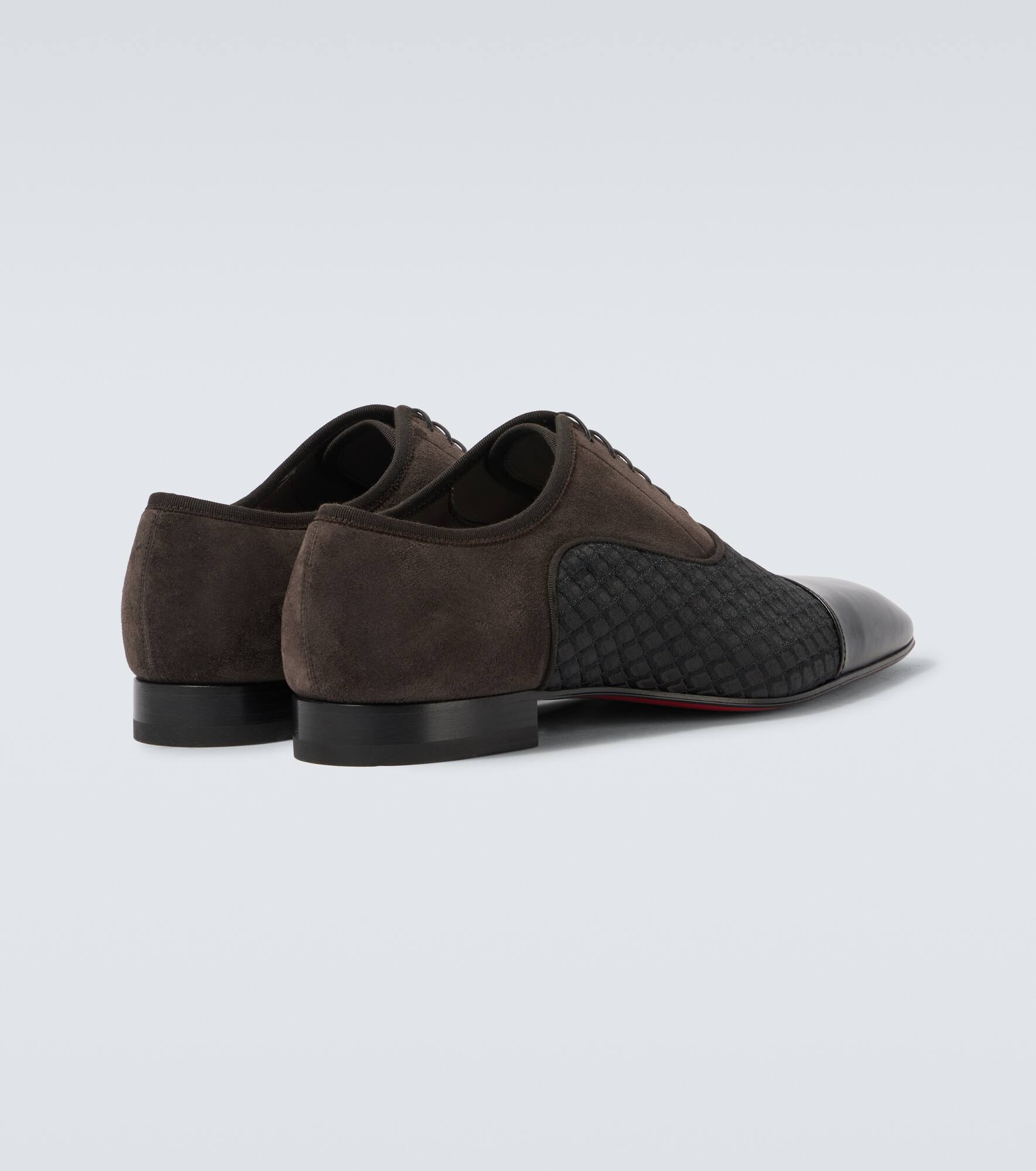 Greggo leather-trimmed Oxford shoes - 6