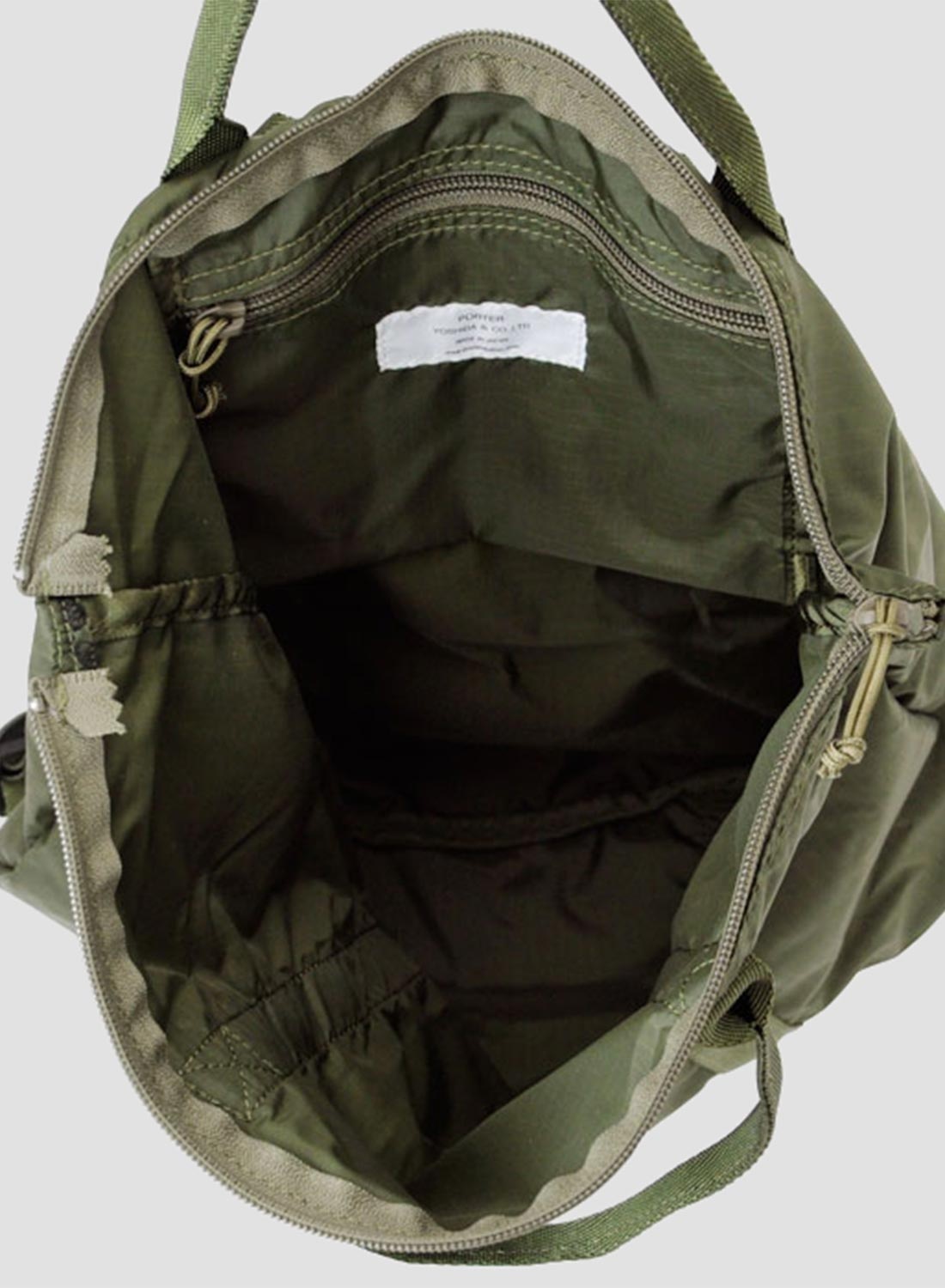 Porter-Yoshida & Co Flex 2-Way Tote Bag in Olive Drab - 2