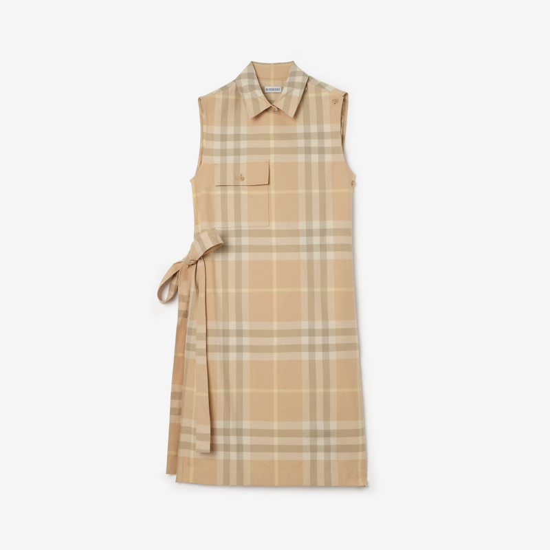 Check Cotton Shirt Dress 1