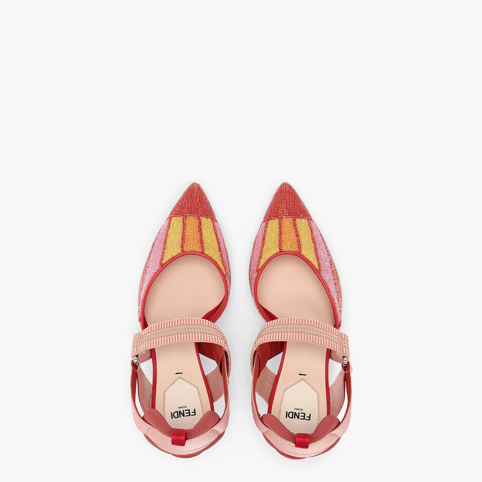 Pink tulle and high-heeled slingbacks - 4