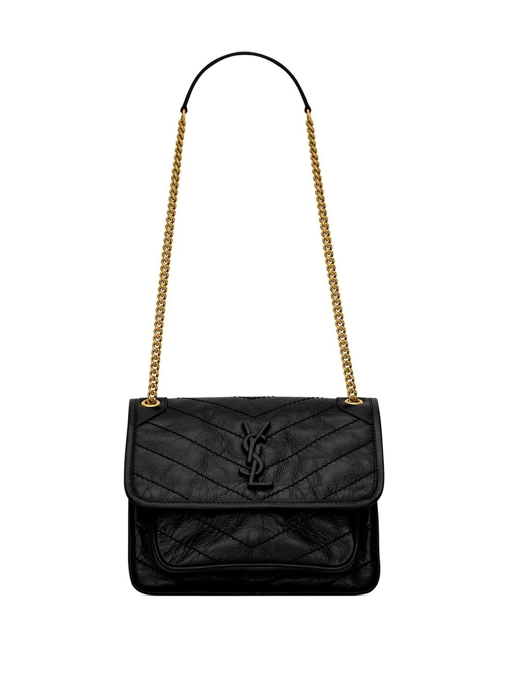 Niki logo-letter shoulder bag - 1