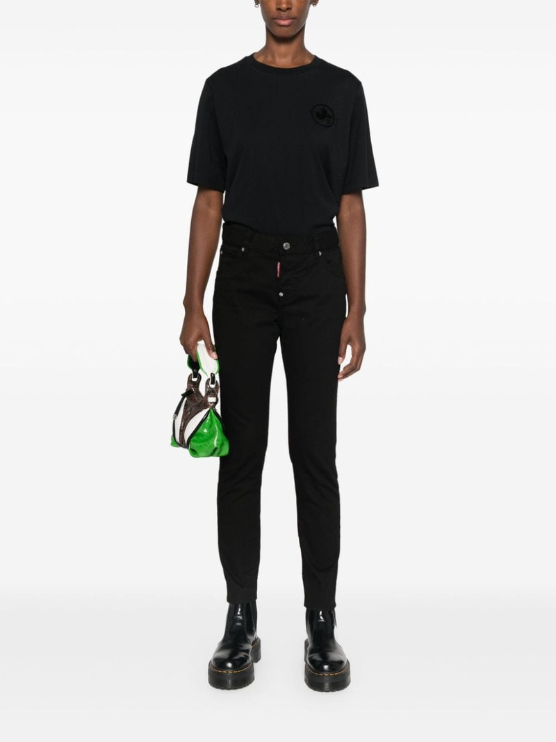 DSQUARED2 flocked-logo T-shirt outlook