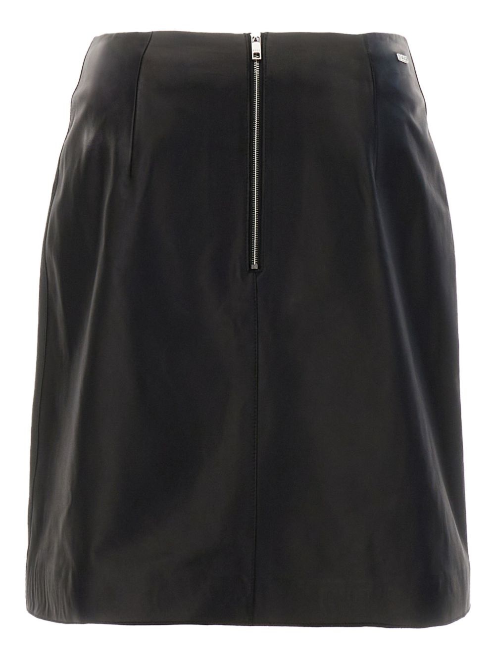 leather mini skirt - 2