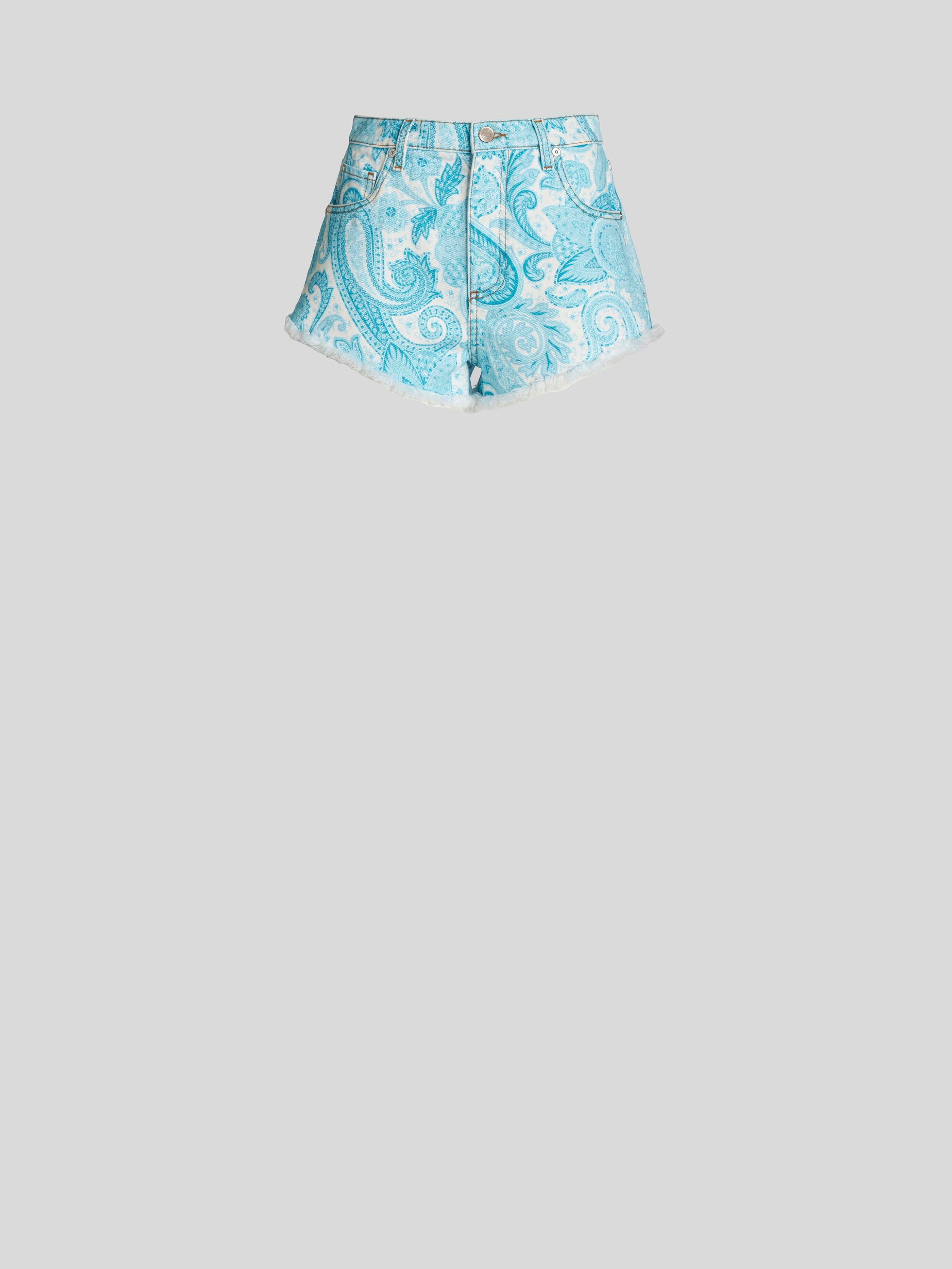 LIQUID PAISLEY BEACH SHORTS - 1