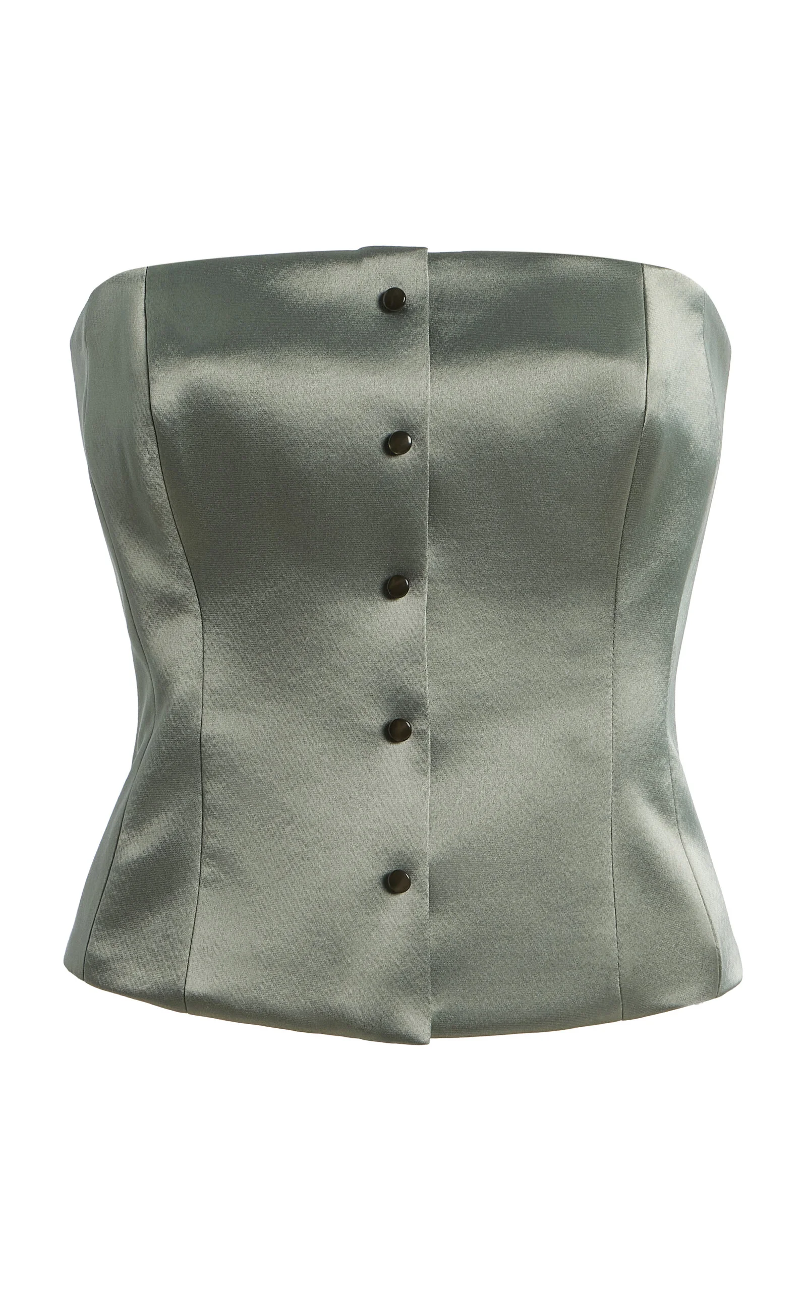 Satin Corset Top olive - 1