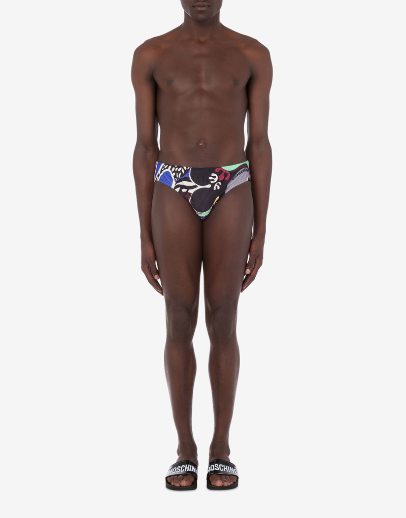 Moschino PSYCHEDELIC PRINT BIKINI BOTTOMS outlook