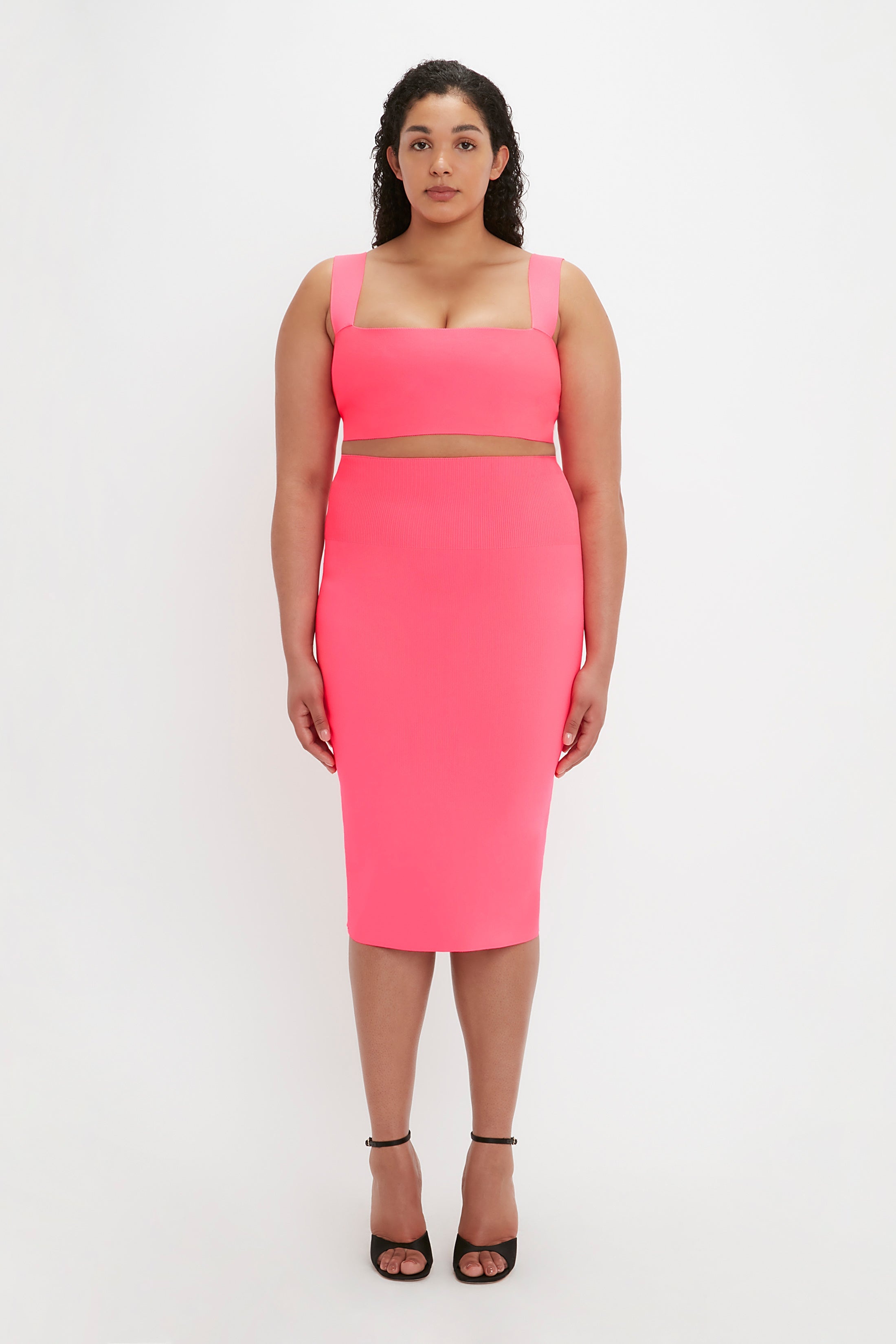 VB Body Strap Bandeau Top In Pink - 6