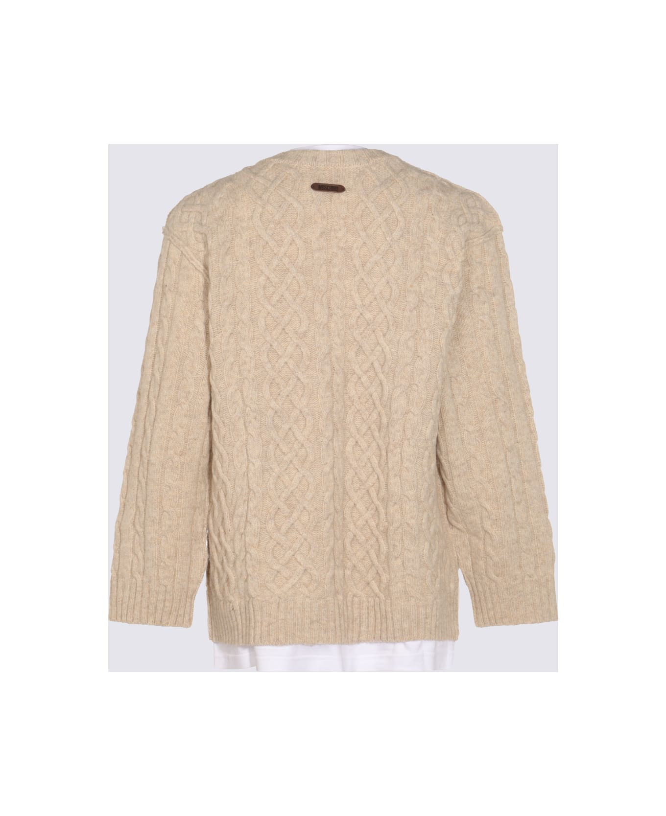 Beige Wool Knitwear - 2